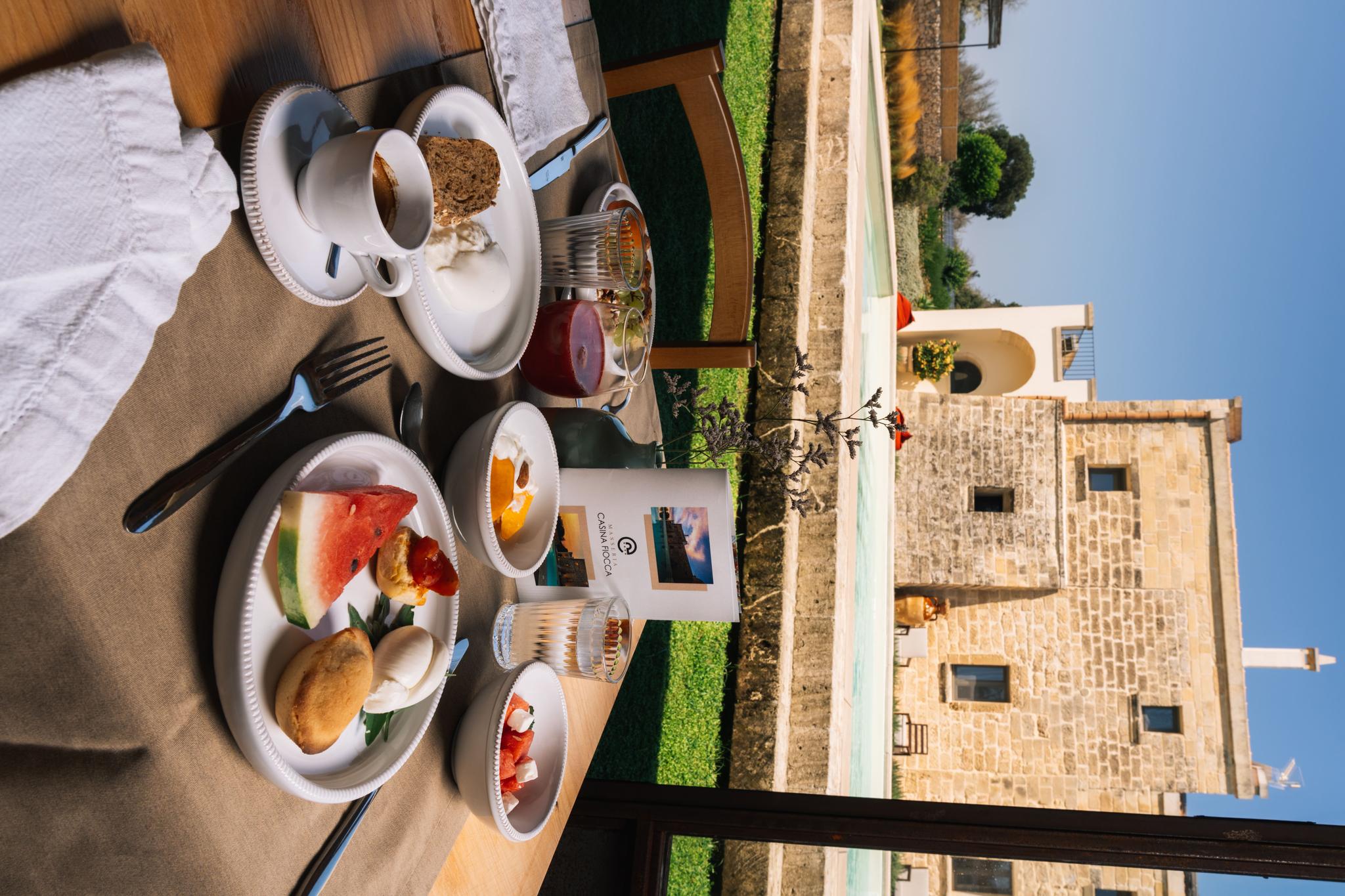Frühstück in der Masseria Casina Fiocca — Foto 1