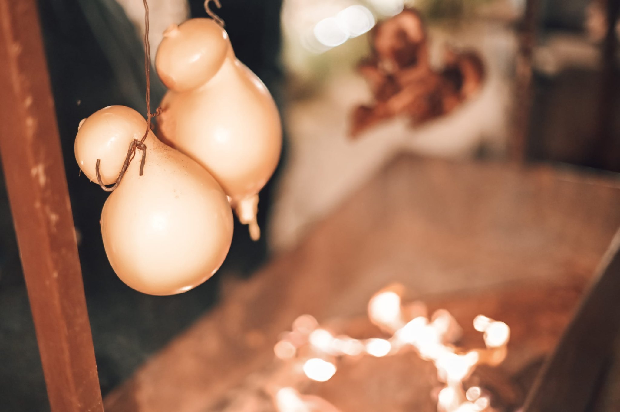 Käserecke: Gehängter Caciocavallo